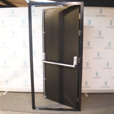 Security Fire Exit Door | 990mm x 2095mm | Merlin Grey | LH OUT
