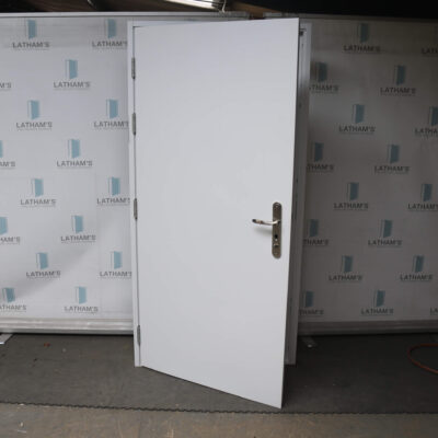 Security Cottage Style Door | 995mm x 2020mm | Latham's White | LH OUT/RH IN