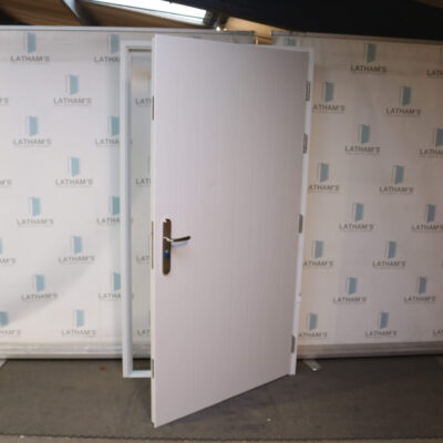 Security Cottage Style Door | 1095mm x 2020mm | Latham's White | RH OUT/LH IN
