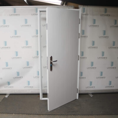 Security Cottage Style Door | 895mm x 2020mm | Latham's White | RH OUT/LH IN