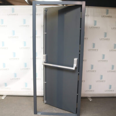 Security Fire Exit Door | 890mm x 2095mm | Anthracite Grey | LH OUT