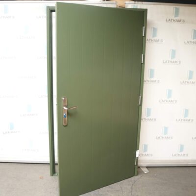 Security Cottage Style Door | 1095mm x 2020mm | Olive Green | RH OUT/LH IN