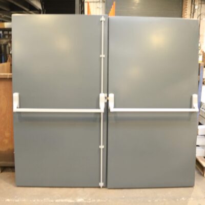 Double Security Fire Exit Door | 2195mm x 2020mm | Anthracite Grey | LH OUT