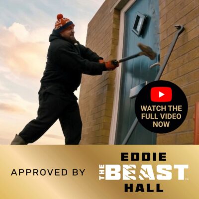 Banner link to Eddie Hall door attack video