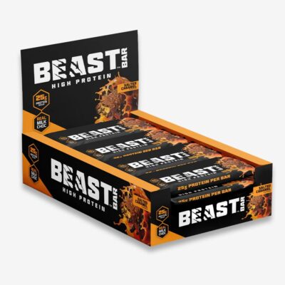 Image showing a box of 12 beast protein bars