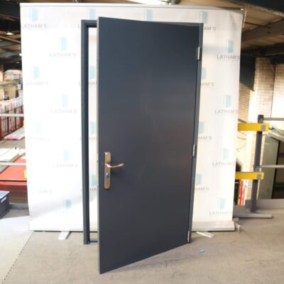 Budget Steel Door | 995mm x 1955mm | Anthracite Grey | RH OUT/LH IN