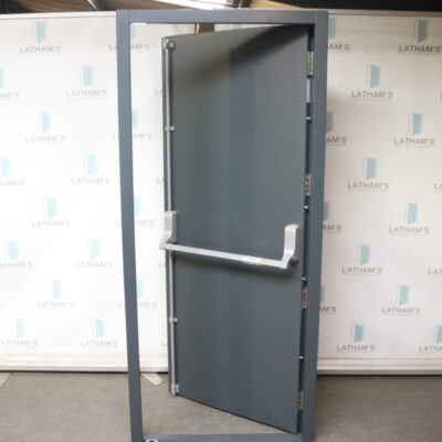 Security Fire Exit Door | 895mm x 2020mm | Anthracite Grey | LH OUT