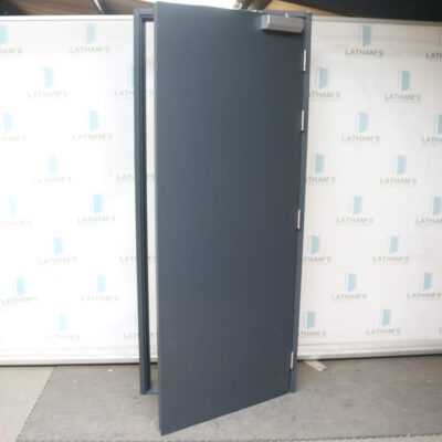 Security Steel Door | 890mm x 2095mm | Anthracite Grey | RH OUT/LH IN