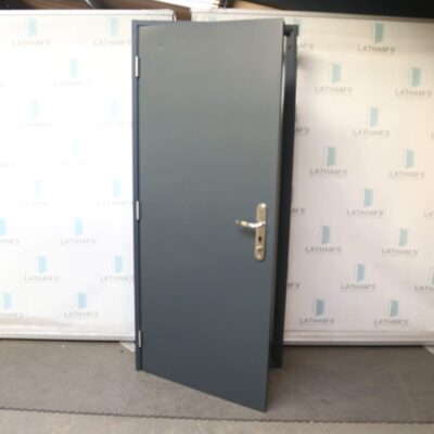 Budget Steel Door | 895mm x 2020mm | Anthracite Grey | LH OUT/RH IN