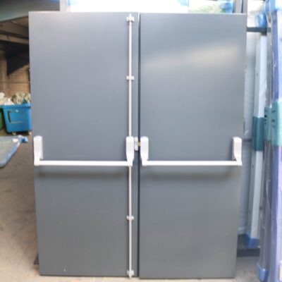 Double Security Fire Exit Door | 1595mm x 2020mm | Anthracite Grey | LH OUT