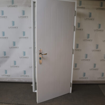 Security Cottage Style Door | 895mm x 2020mm | Latham's White | RH OUT/LH IN