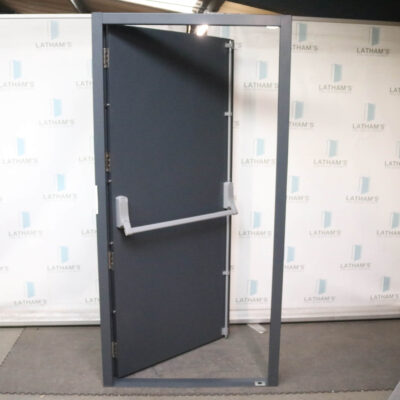 Security Fire Exit Door | 995mm x 2020mm | Anthracite Grey | RH OUT