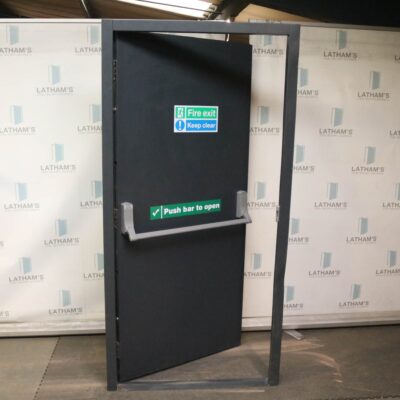 Budget Fire Exit Door | 995mm x 2020mm | Anthracite Grey | RH OUT