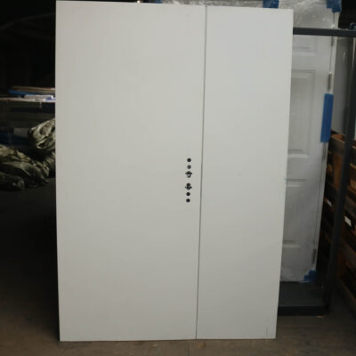 Double Security Steel Door | 1395mm x 2020mm | Latham's White | LH OUT/RH IN