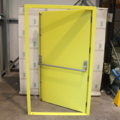 Security Fire Exit Door | 1195mm x 2020mm | Sulphur Yellow | LH OUT