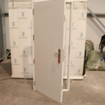 Security Cottage Style Steel Door | 895mm x 2020mm | Latham's White | LH OUT/RH IN
