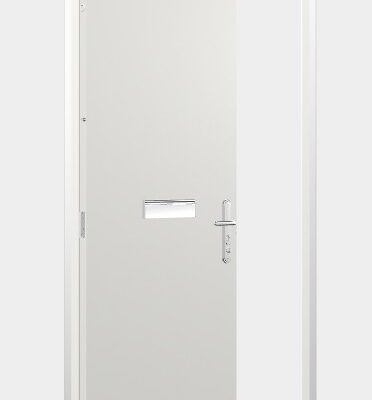 Budget Steel Door | 890mm x 2095mm | Latham's White | RH OUT/LH IN