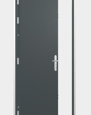 High Security Steel Door | 895mm x 2020mm | Anthracite Grey | RH OUT/LH IN