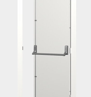 Security Fire Exit Door | 995mm x 2020mm | Latham's White | LH OUT