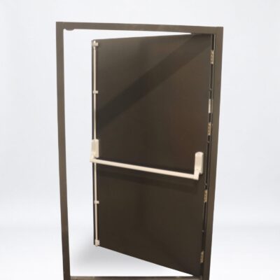 Security Fire Exit Door | 1195mm x 2020mm | Jet Black | LH OUT
