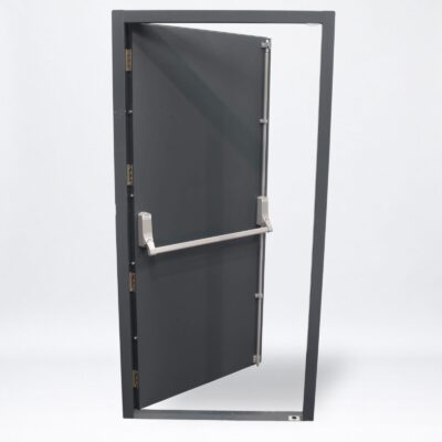Security Fire Exit Door | 990mm x 2095mm | Anthracite Grey | RH OUT