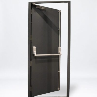 Security Fire Exit Door | 890mm x 2070mm | Anthracite Grey | RH OUT