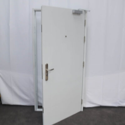 Security Cottage Style Steel Door | 995mm x 2020mm | Latham's White | RH OUT/LH IN