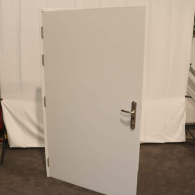 Security Steel Door | 1195mm x 2020mm | Latham's White | LH OUT/RH IN