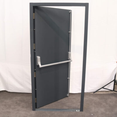 Security Fire Exit Door | 990mm x 2095mm | Anthracite Grey | RH OUT