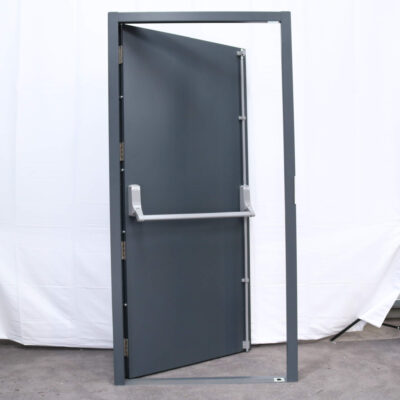 Security Fire Exit Door | 995mm x 2020mm | Anthracite Grey | RH OUT