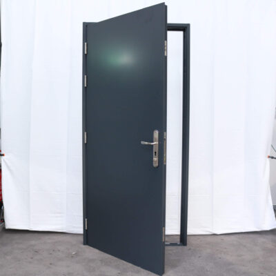 Security Steel Door | 990mm x 2095mm | Anthracite Grey | LH OUT/RH IN