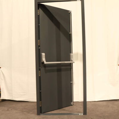 Security Fire Exit Door | 890mm x 2095mm | Anthracite Grey | RH OUT