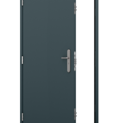 Shipping Container Door | 910mm x 2065mm | Primer Grey | RH OUT/LH IN