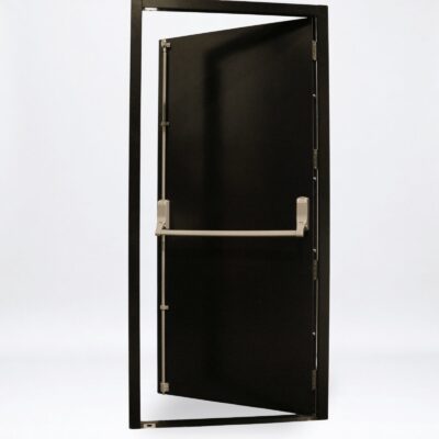 Security Fire Exit Door | 990mm x 2095mm | Jet Black | LH OUT